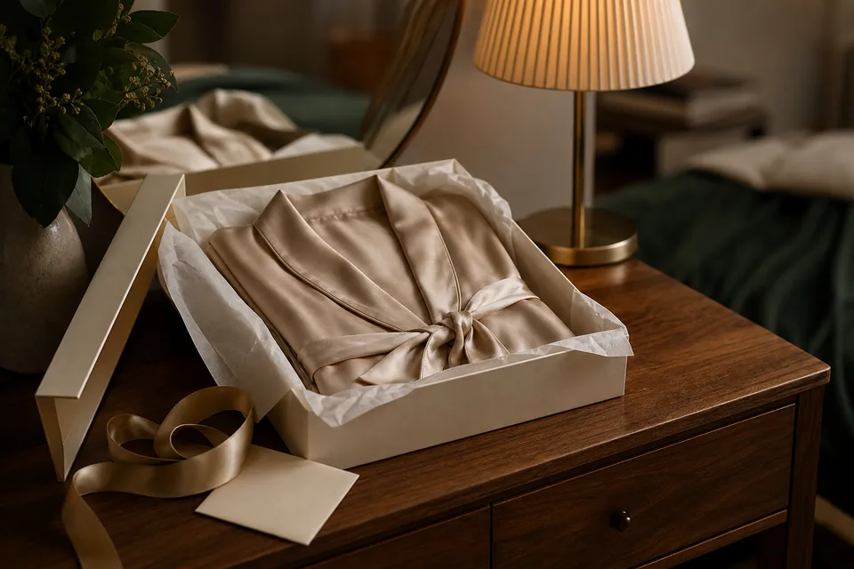 Luxury silk robes for her and how to choose the right one, Seduttrice
