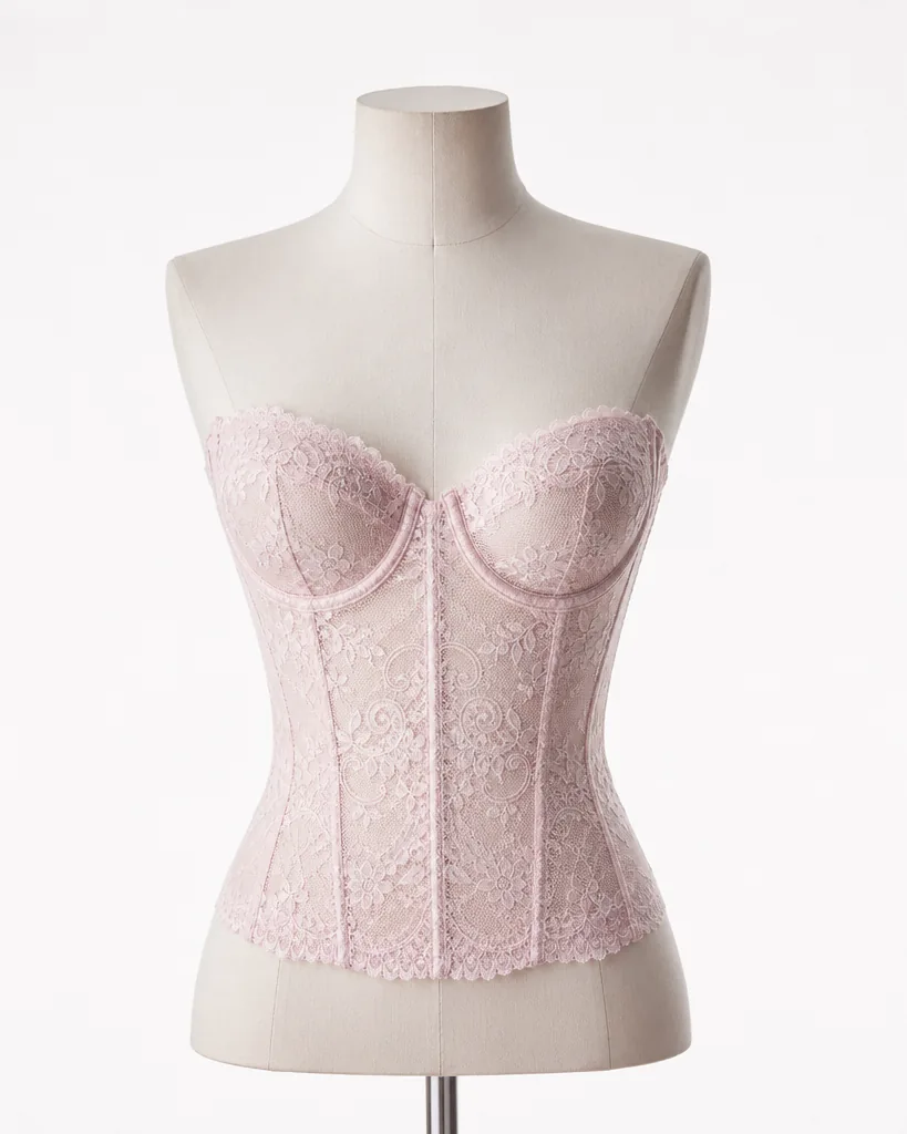 Bustier Diva Lace Bustier in Nero, lace bustier
