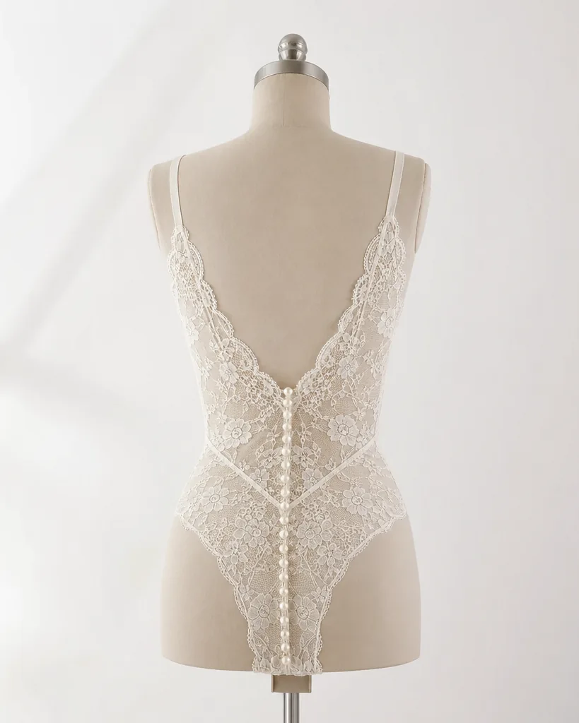 Luna di Miele Bridal Bodysuit in Avorio, bridal bodysuit